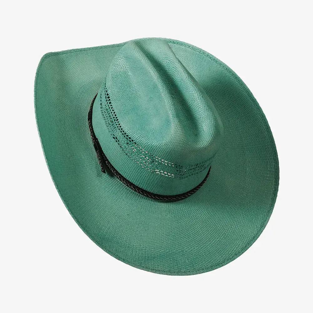 New Western Cowboy Straw Hat- Style American Maverick: Tan / LG