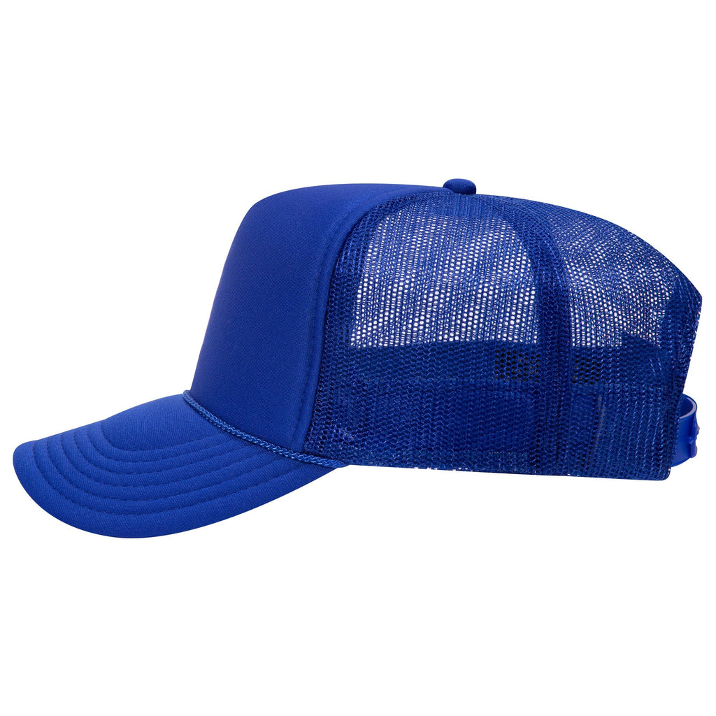 Otto 5-Panel High Crown Foam Trucker Hats, Mesh Back Cap - 39-165: Brn/Tan/Brn