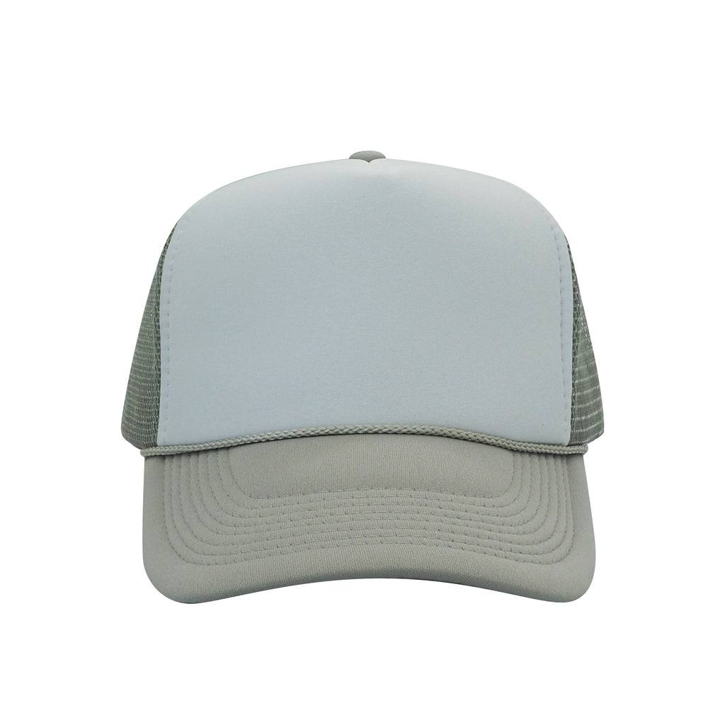 Nissun Classic Trucker Baseball Hats Caps Foam Mesh Blank Solid Two Tone Snapback: Maroon/White