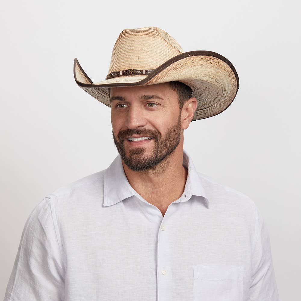 Mexican Palm Cowboy Hat - Style Lucas: Natural / MD