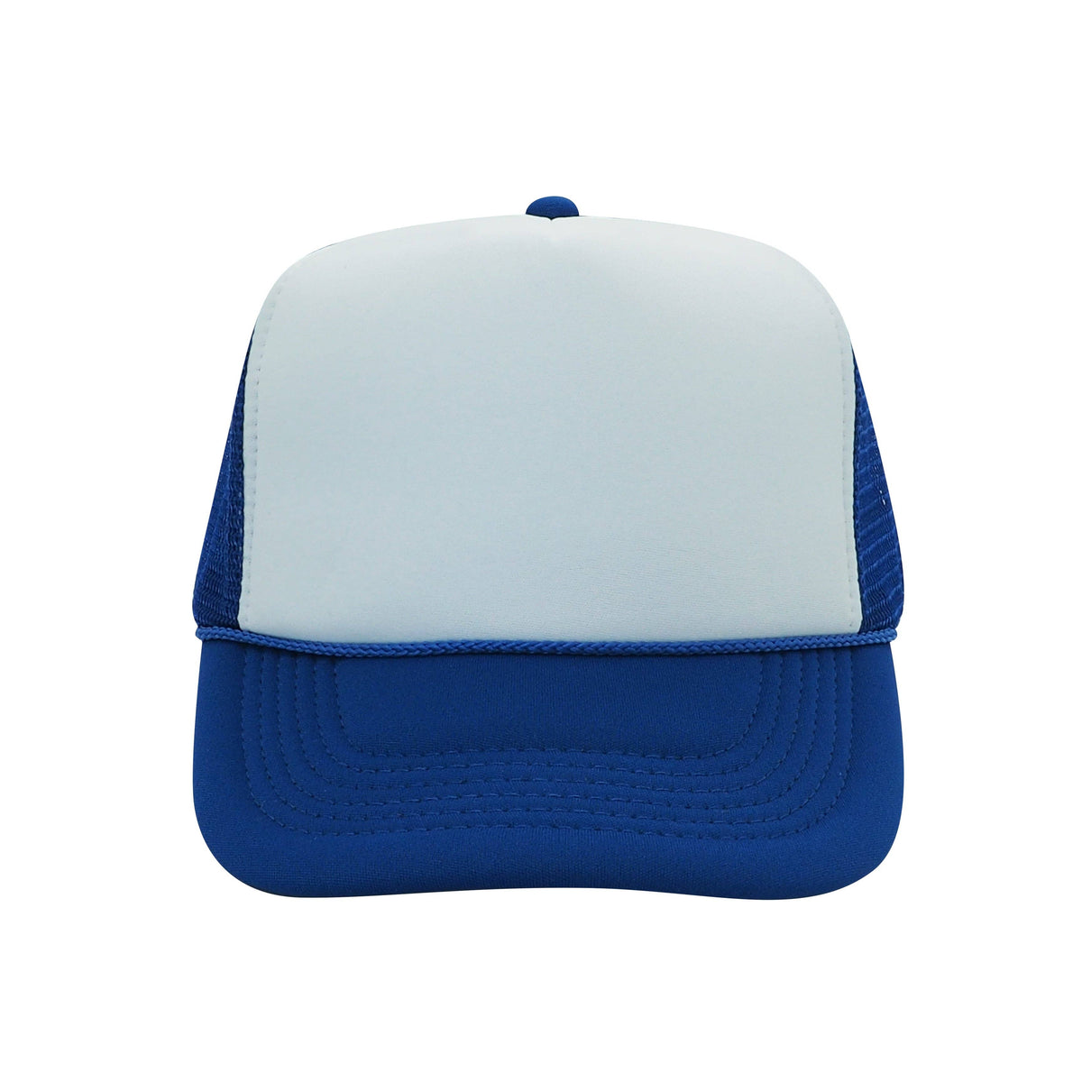 Nissun Classic Trucker Baseball Hats Caps Foam Mesh Blank Solid Two Tone Snapback: Maroon/White