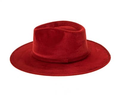 Stiff Brim Rancher Hat - Premium Vegan Suede - 12+ Colors!: Ivory