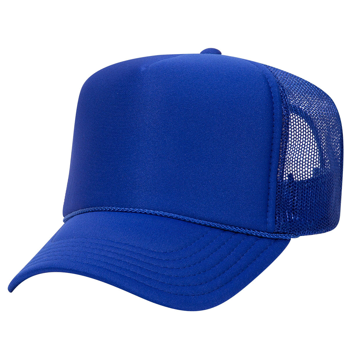 Otto 5-Panel High Crown Foam Trucker Hats, Mesh Back Cap - 39-165: Brn/Tan/Brn