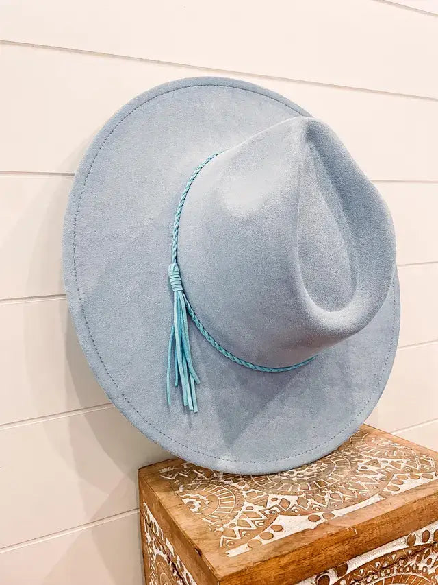 Blank Vegan Suede Hat: Beige