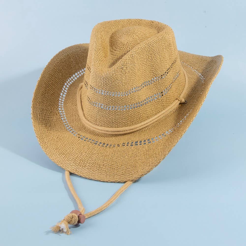 Straw Weave Cowboy Hat: KA
