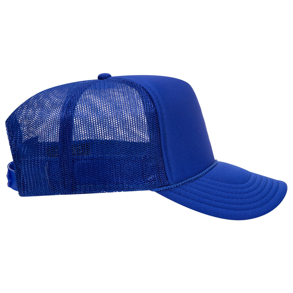 Otto 5-Panel High Crown Foam Trucker Hats, Mesh Back Cap - 39-165: N.Pnk/Wht/N.Pnk