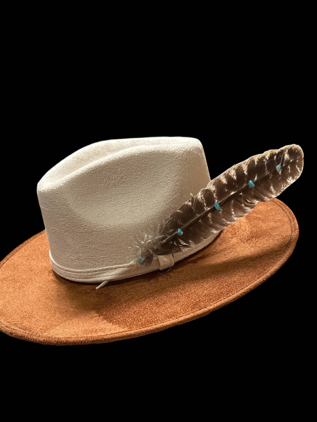 Turkey Feather with Turquoise detail