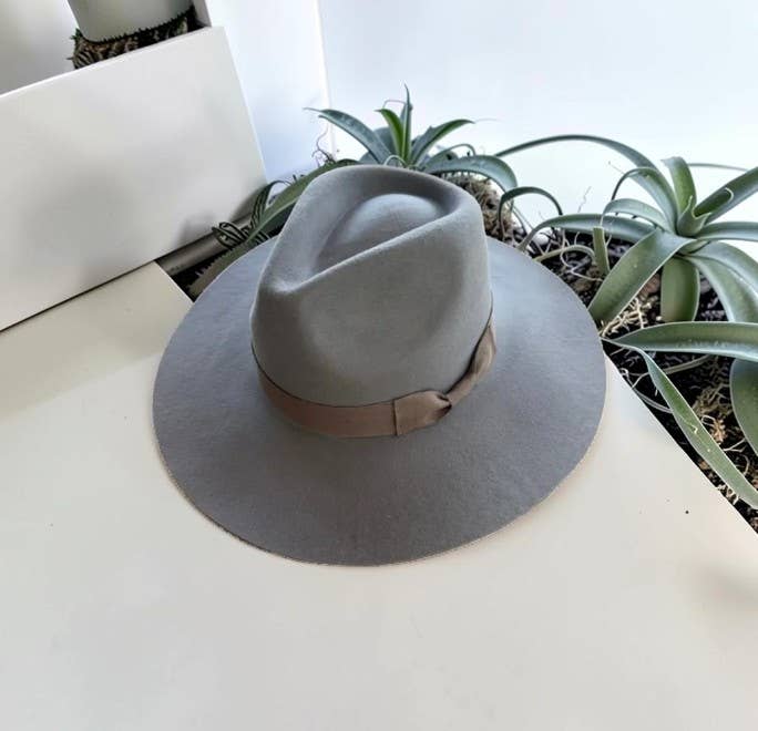 Australian Wool Rancher Hat with Grosgrain Band: Olive