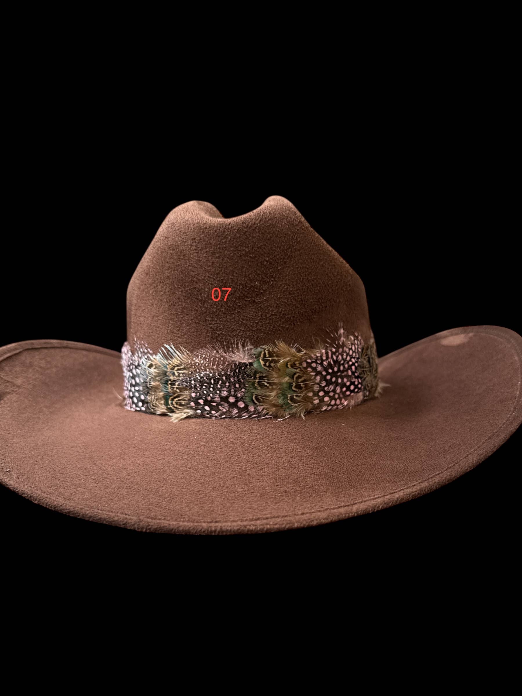 Feather hat band with strap: Feather #4