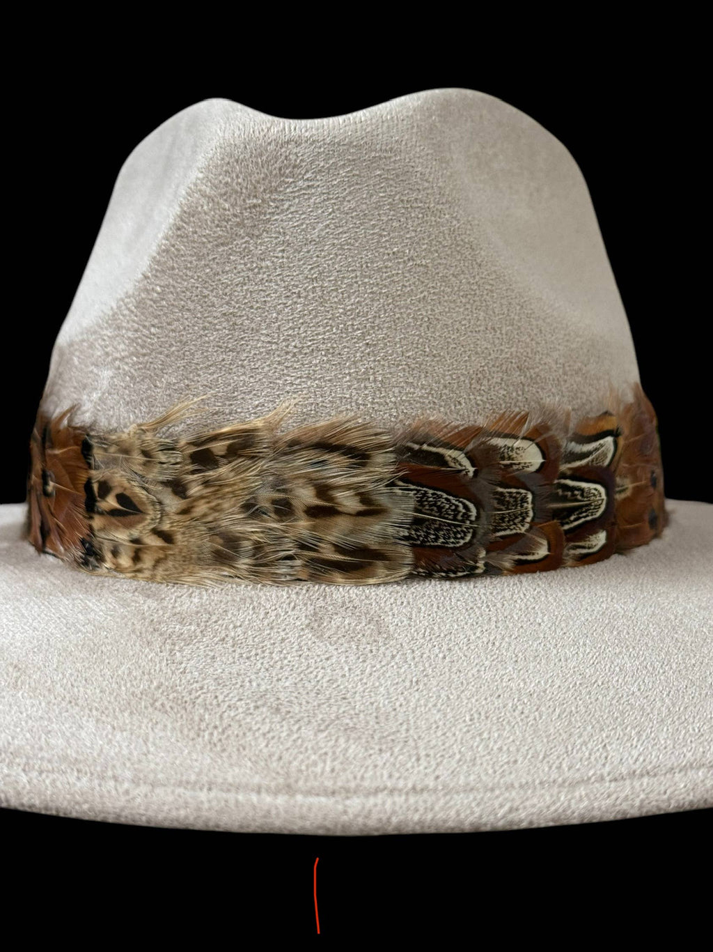 Feather hat band with strap: Feather #3
