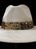 Feather hat band with strap: Feather #1