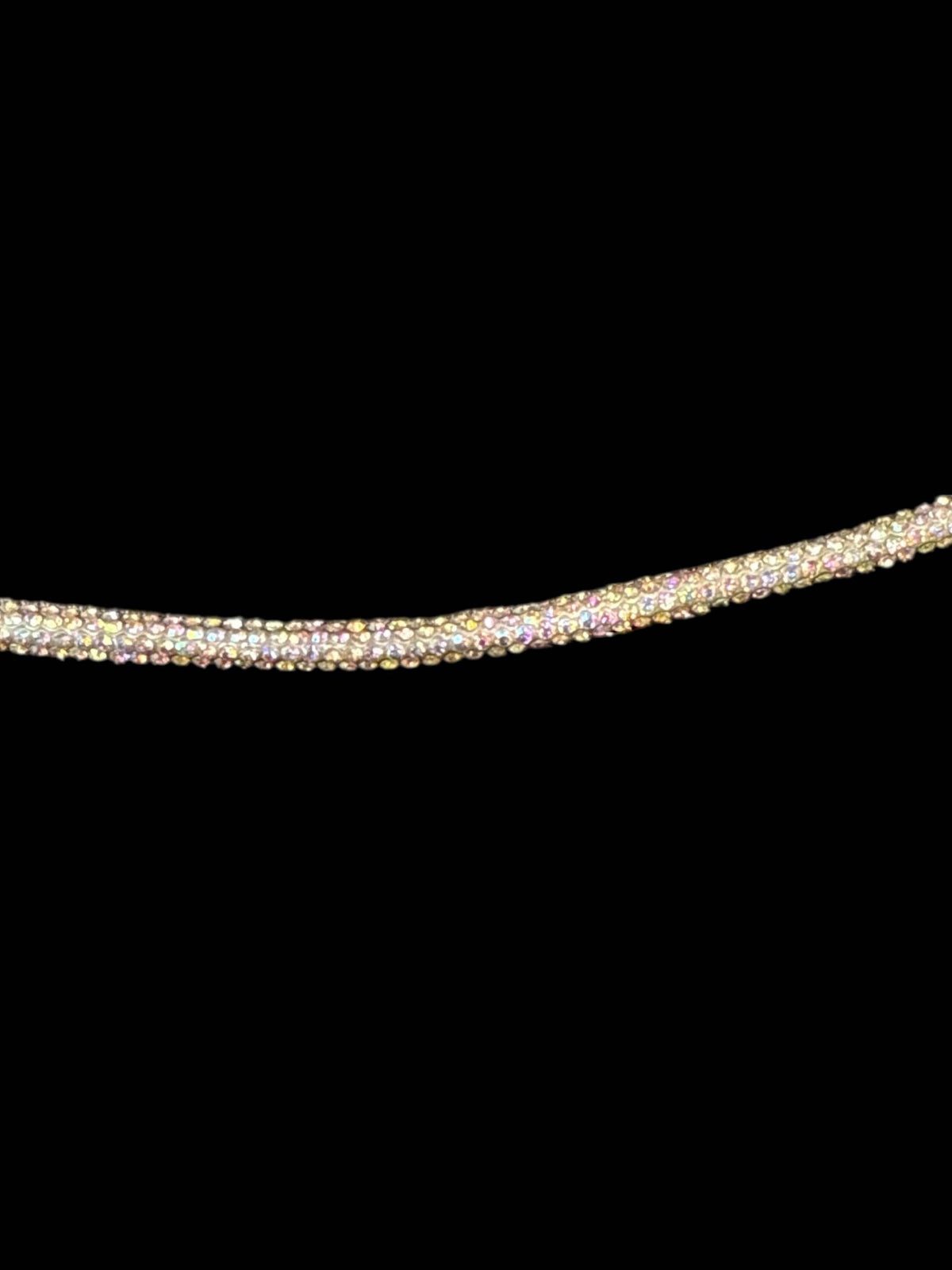 Rhinestone  lace accessory for hats : Silver
