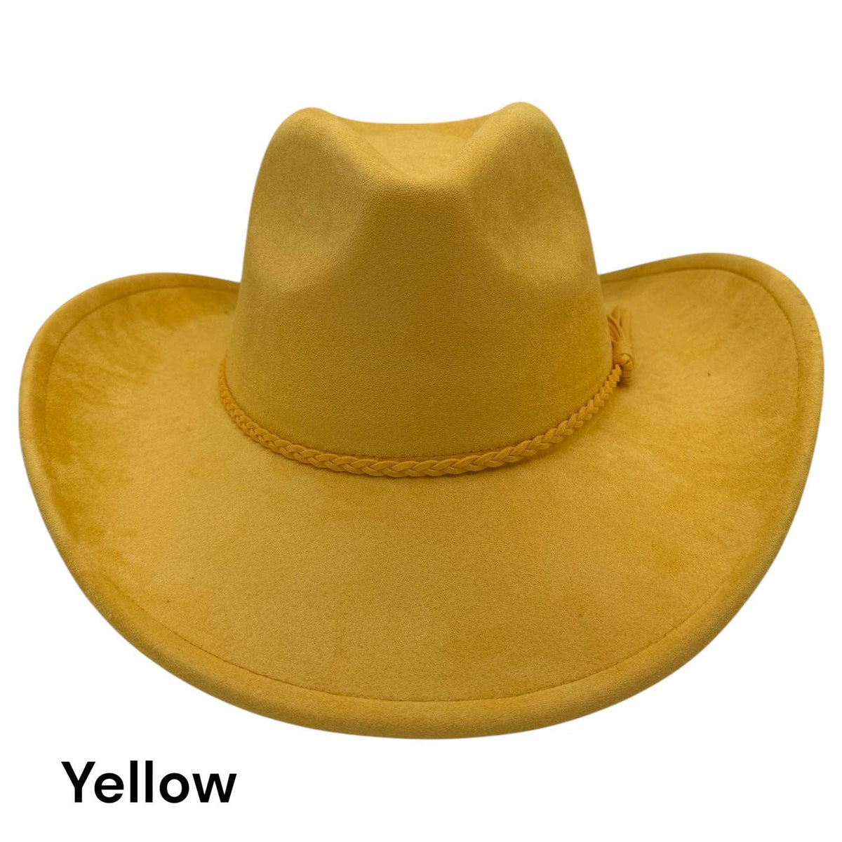 Cowboy Style Vegan Suede Hat for personalization: Dusty Rose