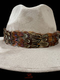 Feather hat band with strap: Feather #3