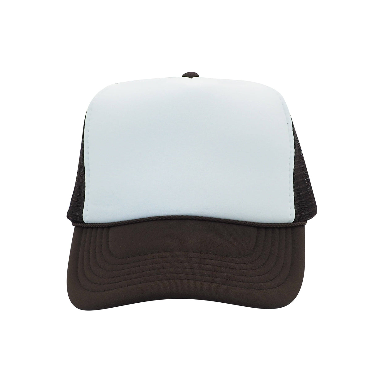 Nissun Classic Trucker Baseball Hats Caps Foam Mesh Blank Solid Two Tone Snapback: Maroon/White