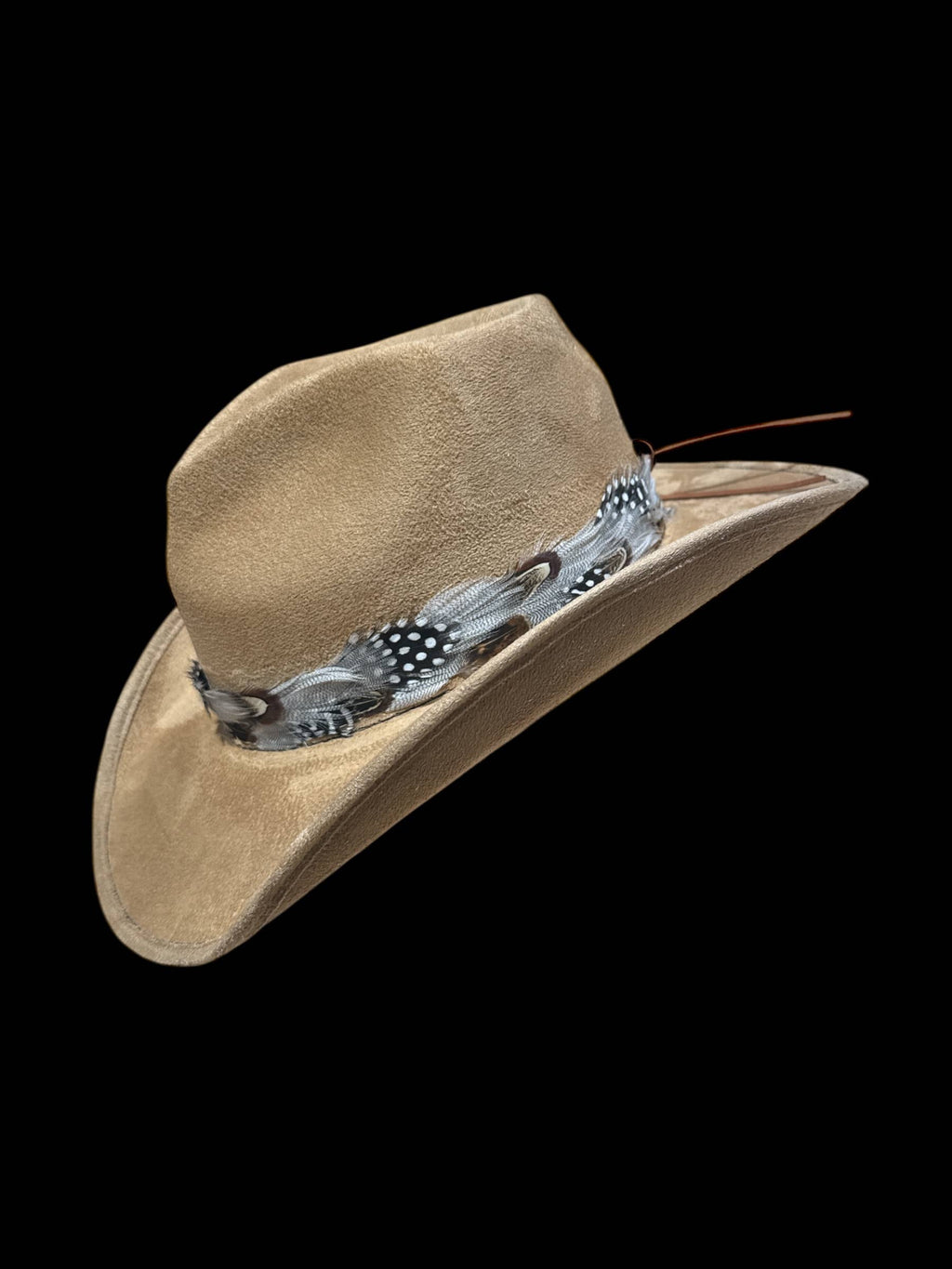 Feather hat band with strap: Feather #1
