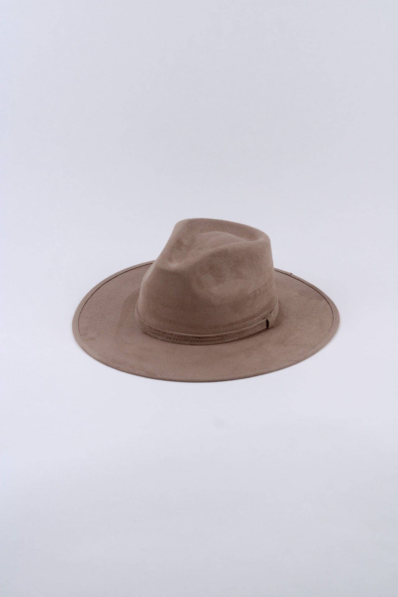 Vegan Suede Rancher Hat - Mocha: Medium