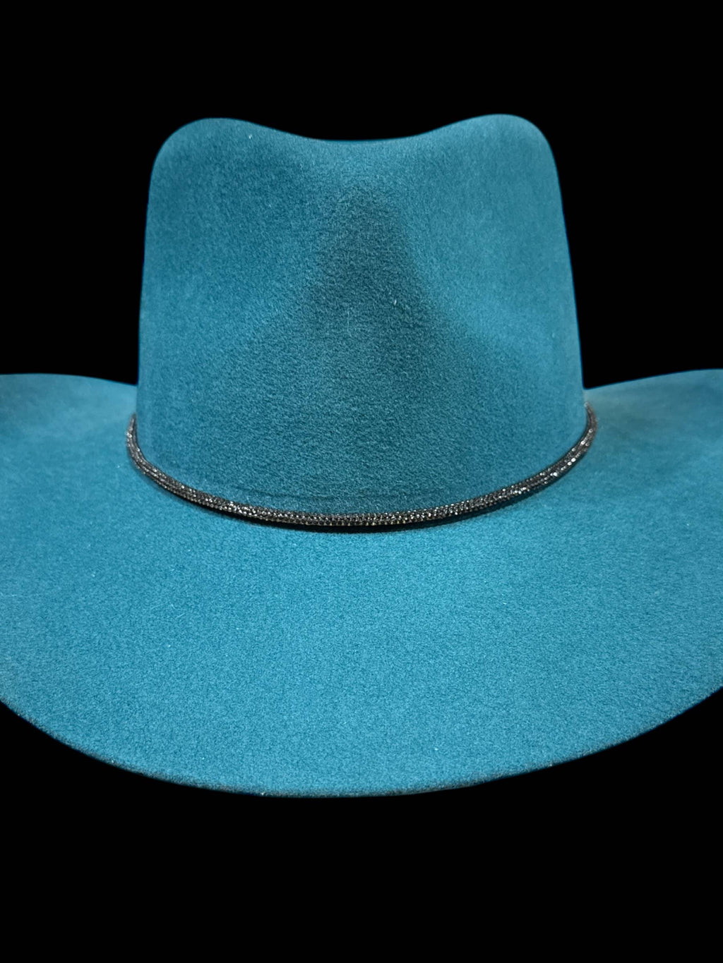 Rhinestone  lace accessory for hats : Silver