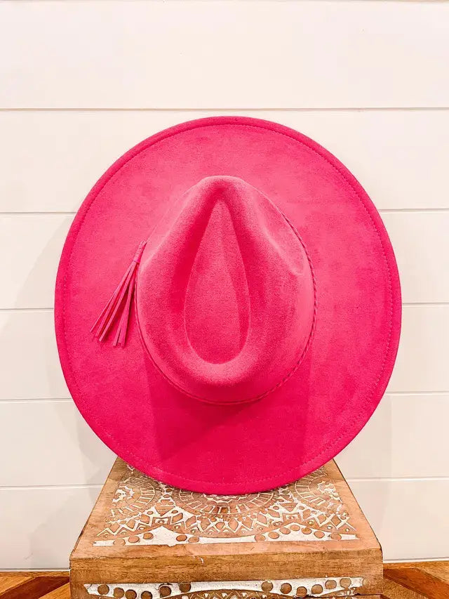 Blank Vegan Suede Hat: Beige