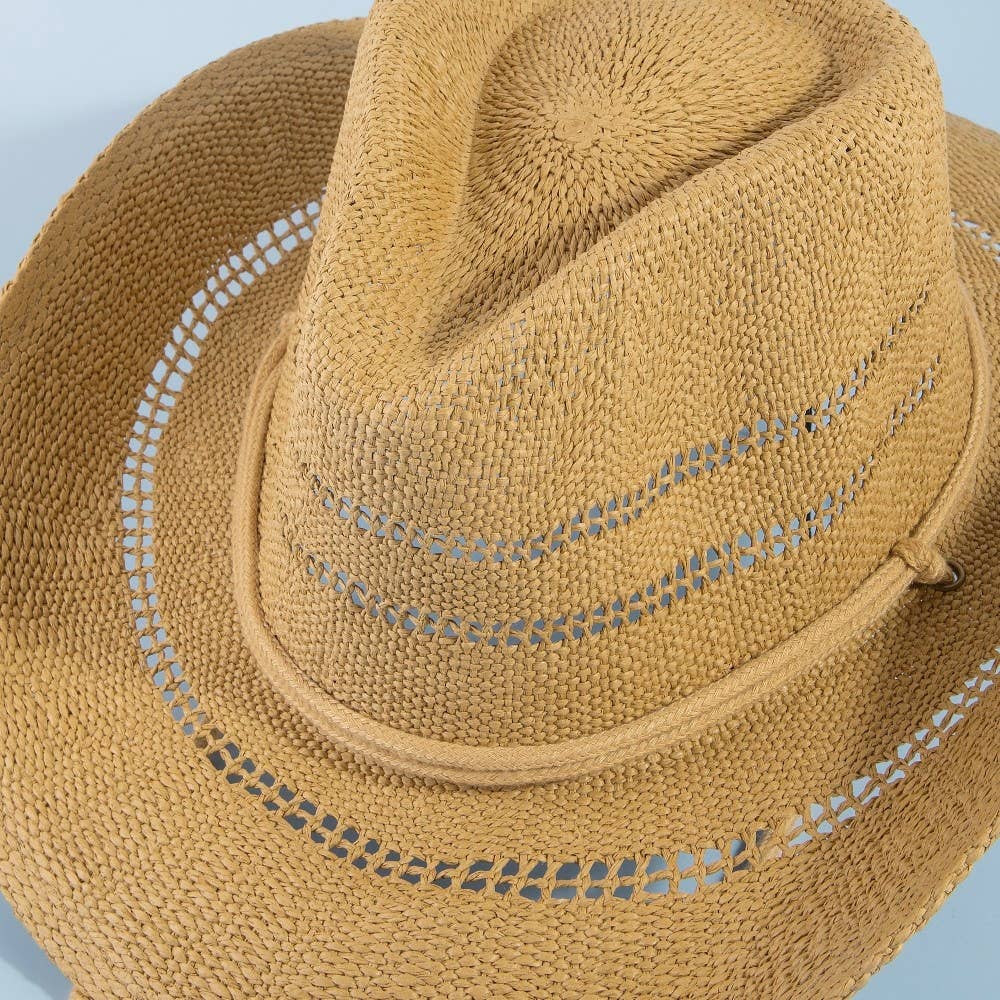Straw Weave Cowboy Hat: KA