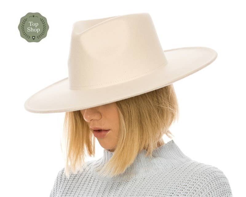 The Original Vegan Felt Rancher Hat - Many Colors!: Dusty Blue