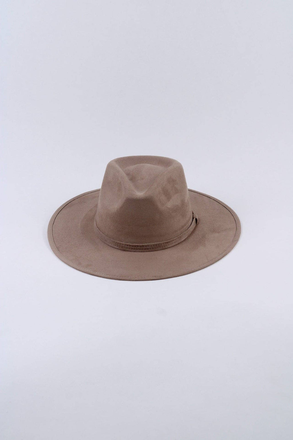 Vegan Suede Rancher Hat - Mocha: Medium