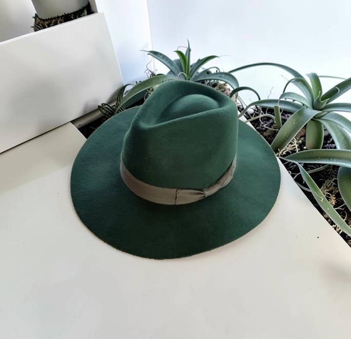Australian Wool Rancher Hat with Grosgrain Band: Camel