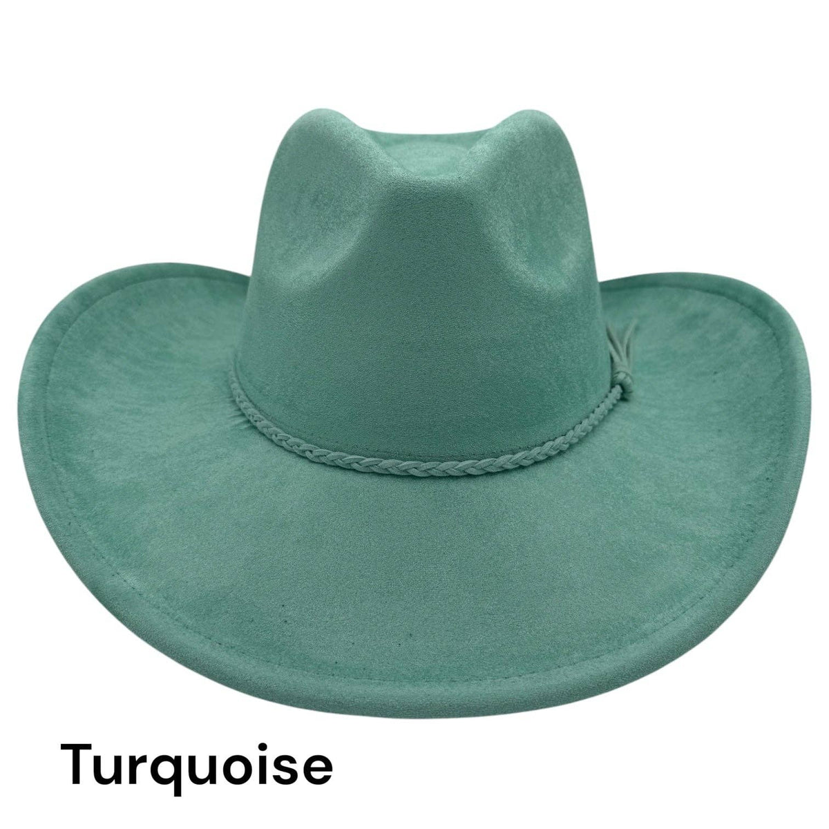 Cowboy Style Vegan Suede Hat for personalization: Dusty Rose