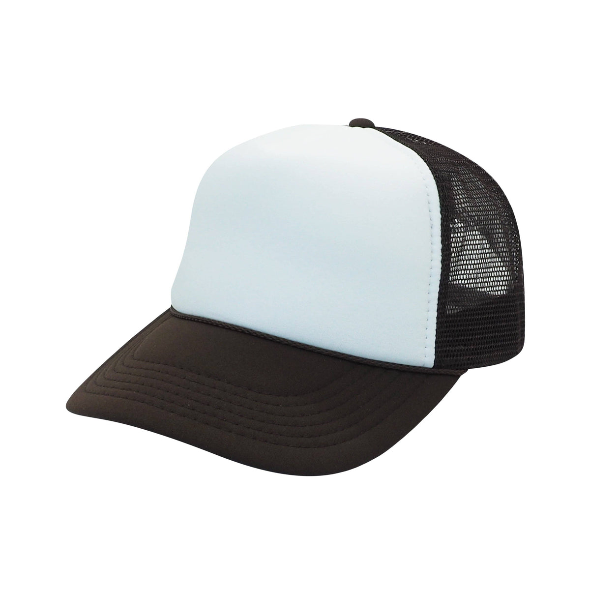 Nissun Classic Trucker Baseball Hats Caps Foam Mesh Blank Solid Two Tone Snapback: Maroon