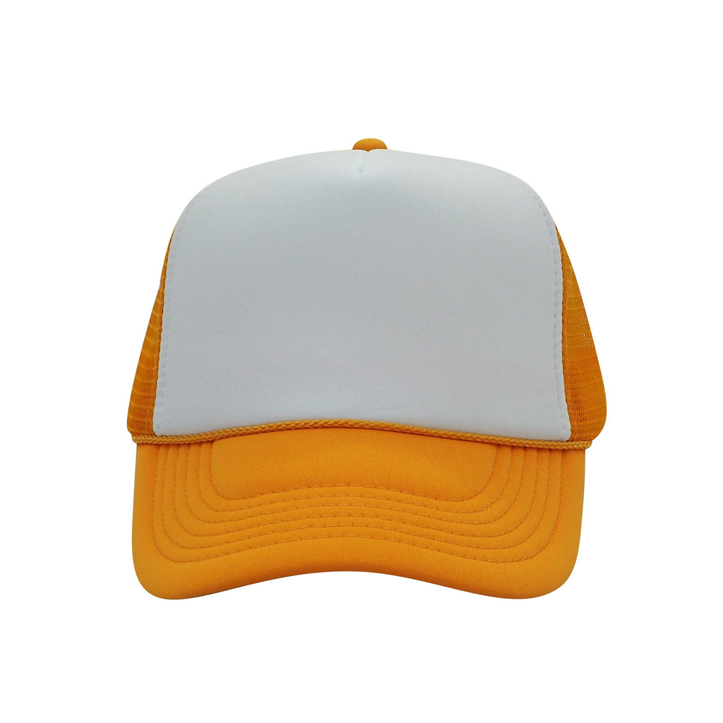 Nissun Classic Trucker Baseball Hats Caps Foam Mesh Blank Solid Two Tone Snapback: Maroon/White