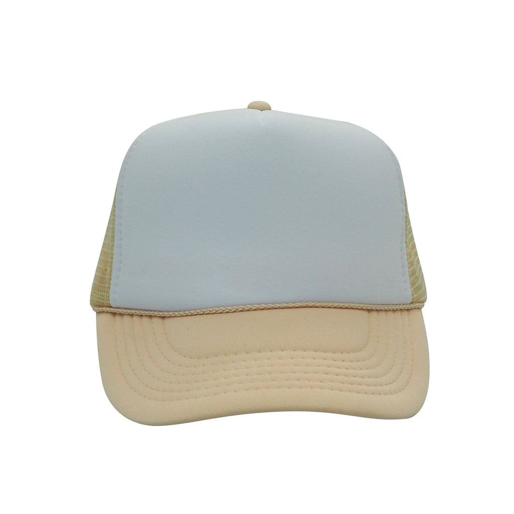 Nissun Classic Trucker Baseball Hats Caps Foam Mesh Blank Solid Two Tone Snapback: Maroon