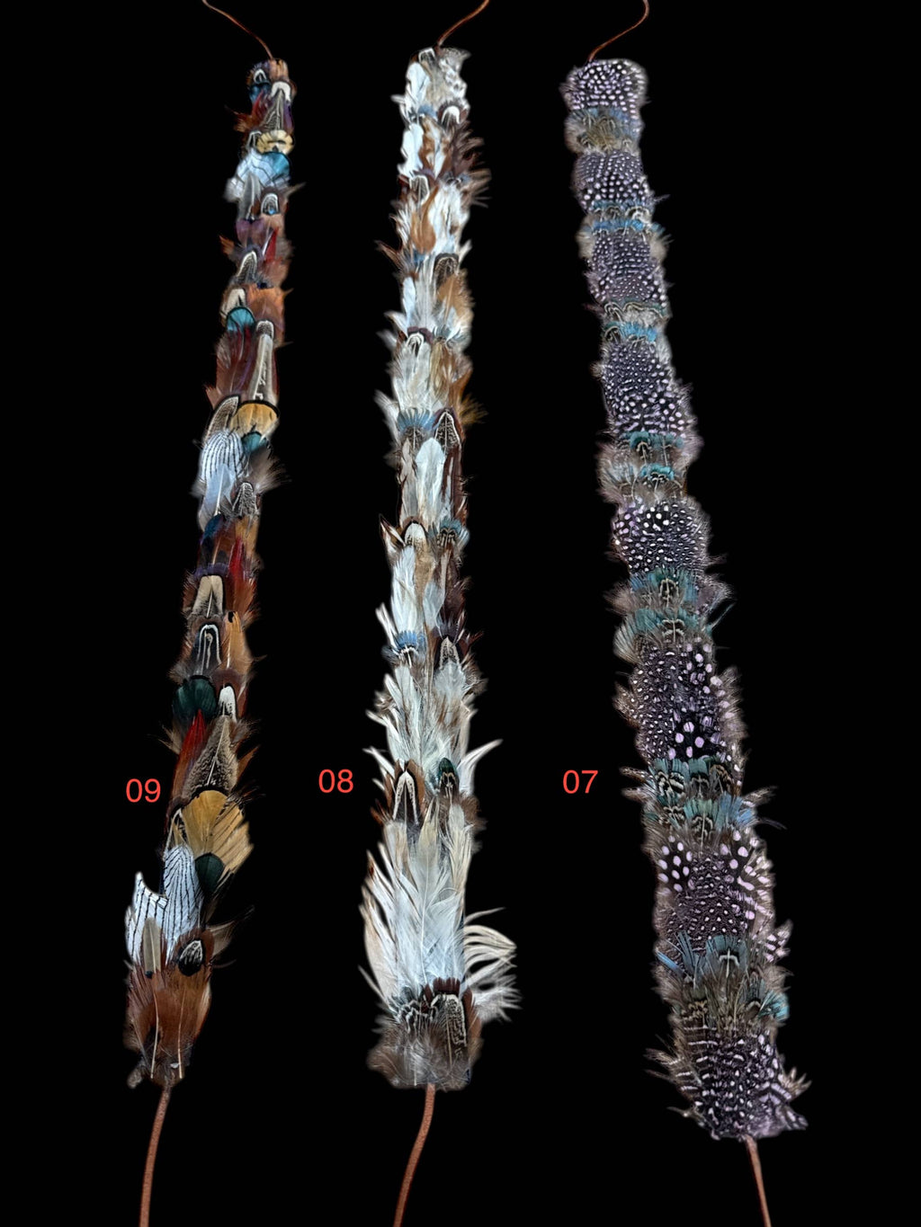 Feather hat band with strap: Feather #1