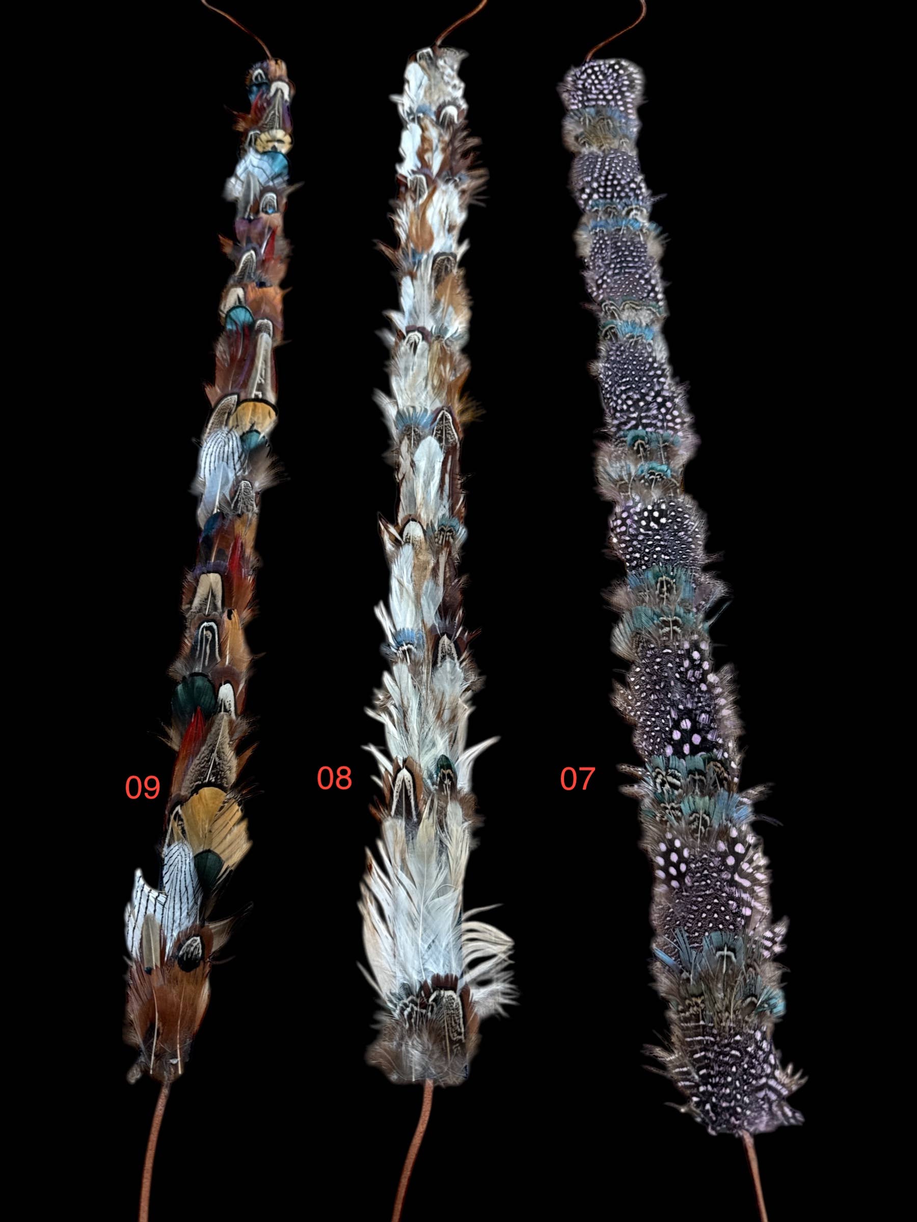 Feather hat band with strap: Feather #6