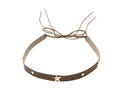 Hat Bands - Silver Star Studded Faux-Leather Band - New!