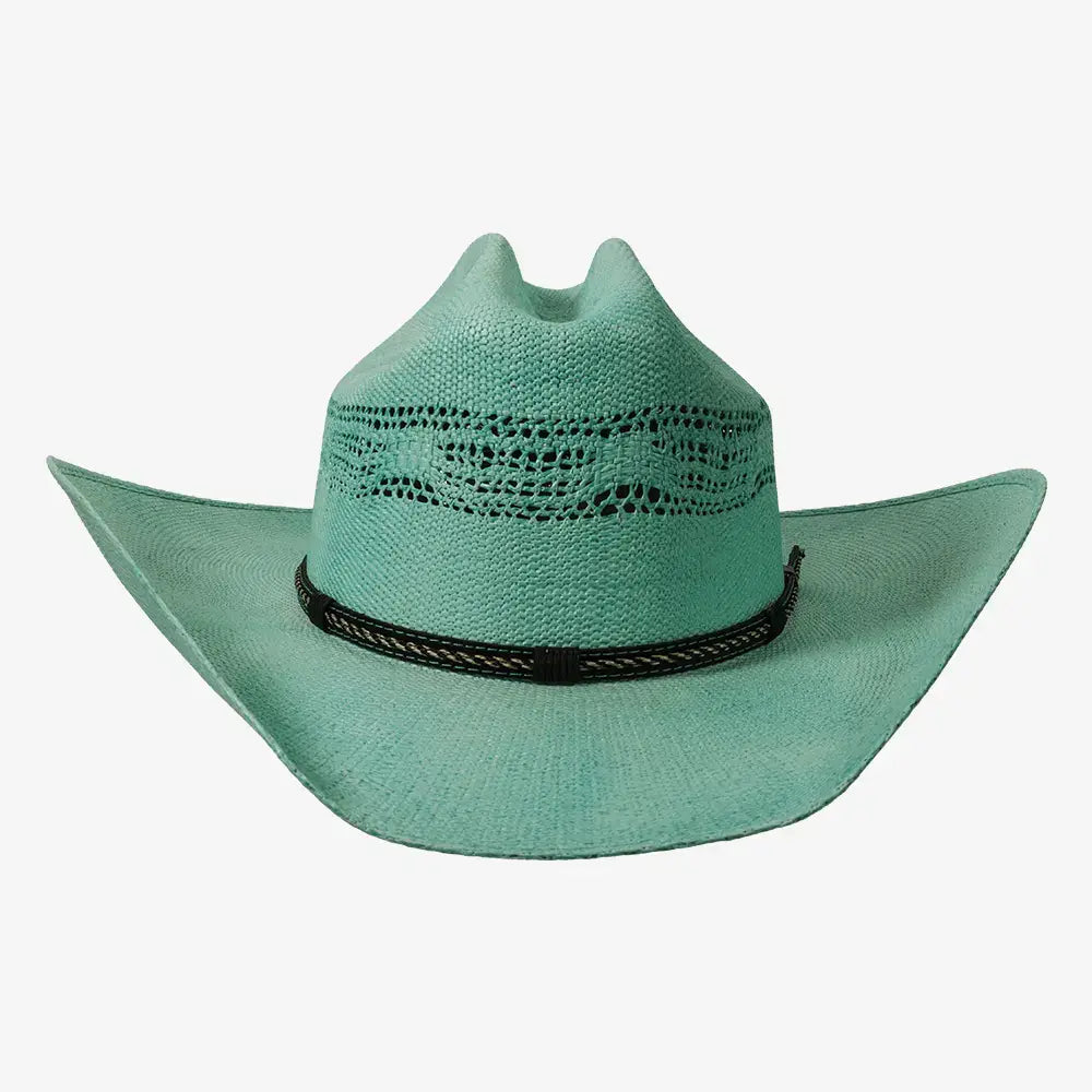 New Western Cowboy Straw Hat- Style American Maverick: Tan / LG