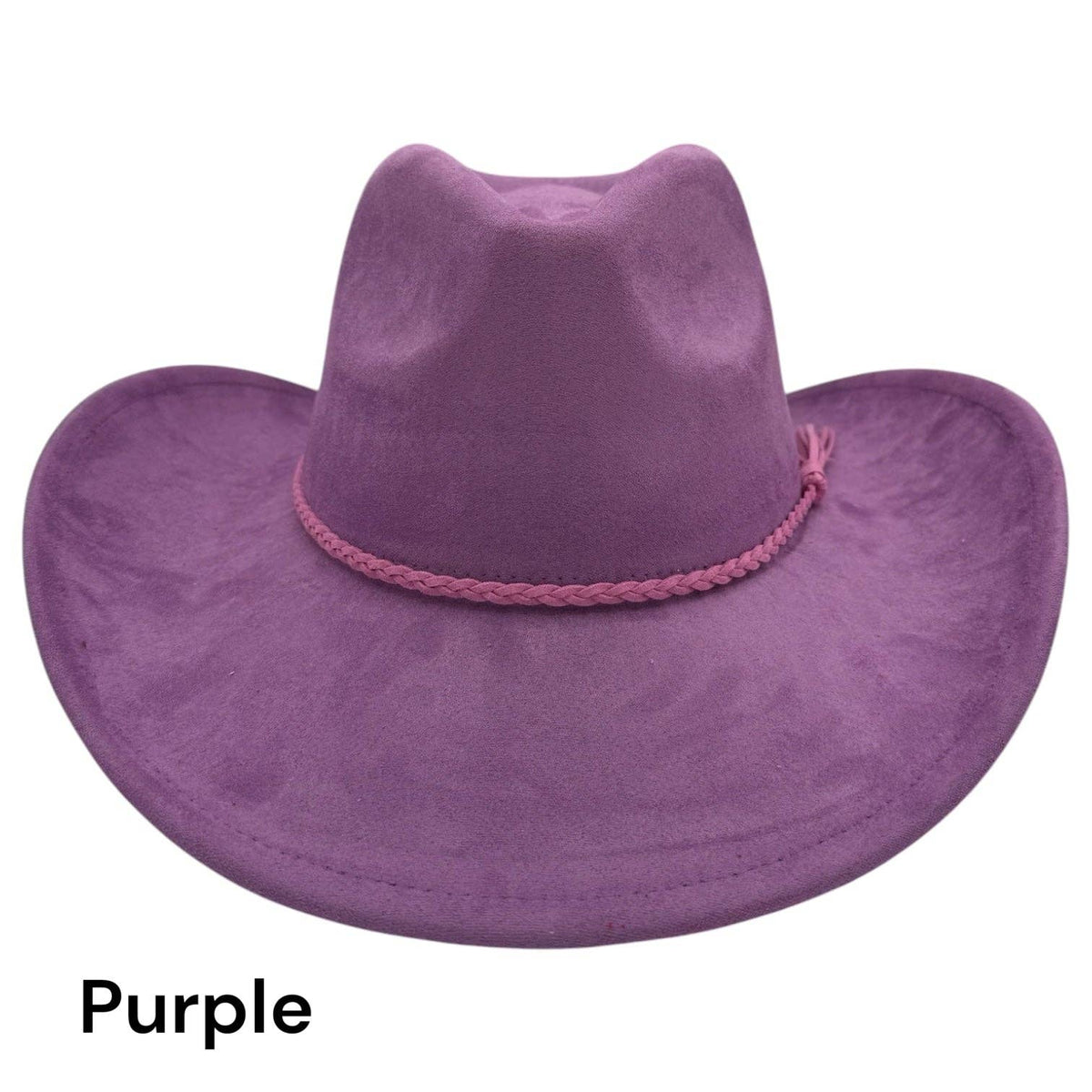Cowboy Style Vegan Suede Hat for personalization: Sandstone