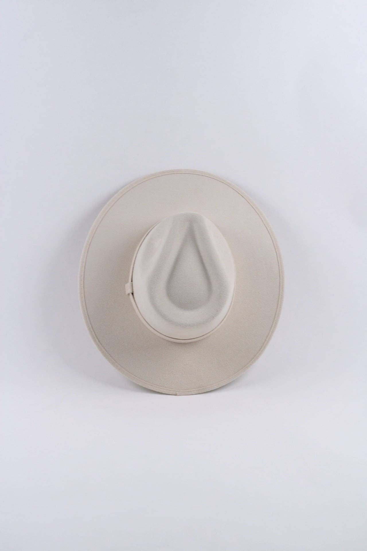 Vegan Suede Rancher Hat - Ivory: Medium