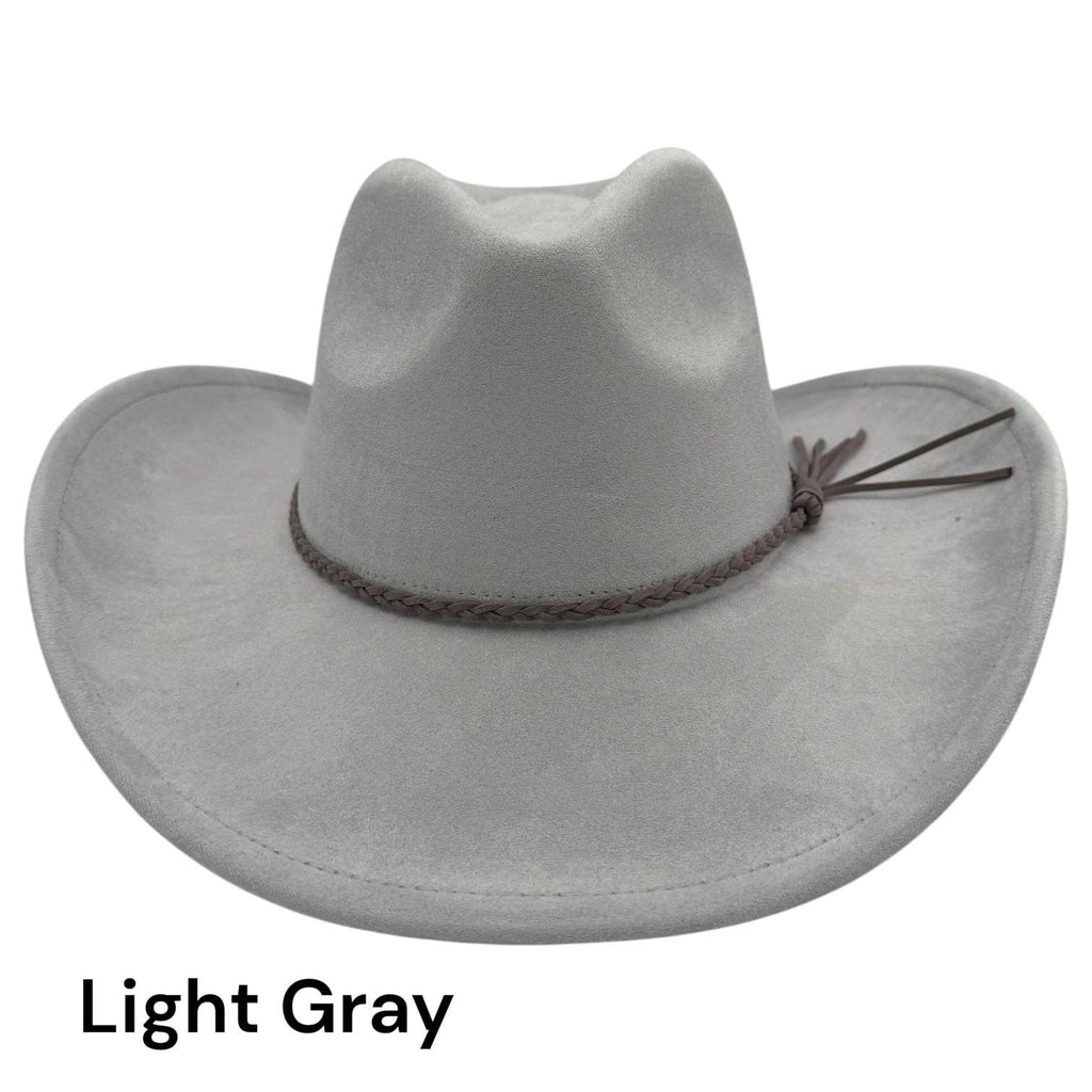 Cowboy Style Vegan Suede Hat for personalization: Sandstone