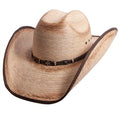 Mexican Palm Cowboy Hat - Style Lucas: Natural / LG