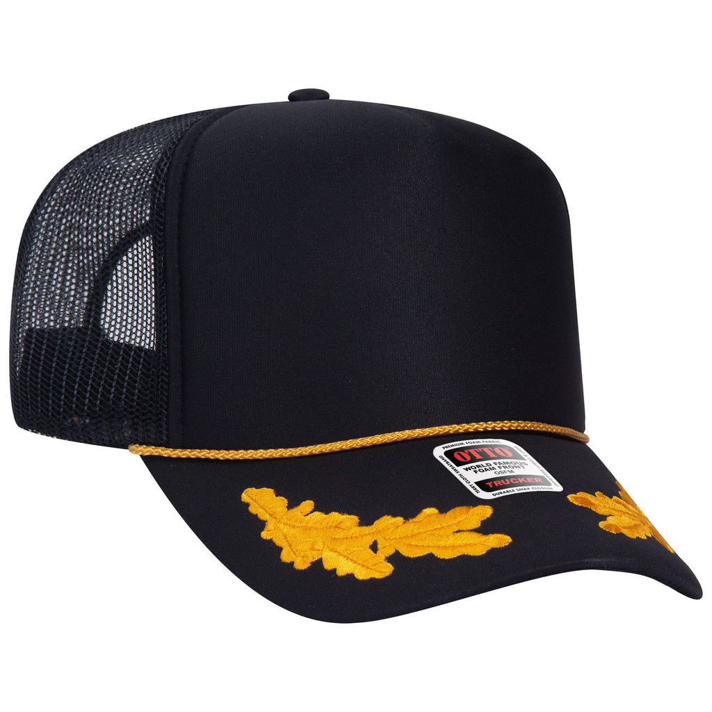 Otto 5-Panel High Crown Foam Trucker Hats, Mesh Back Cap - 39-165: Brn/Tan/Brn
