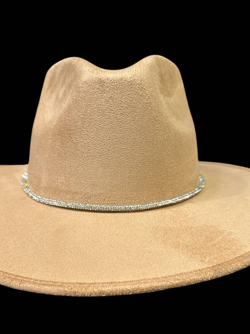Rhinestone  lace accessory for hats : Rainbow White