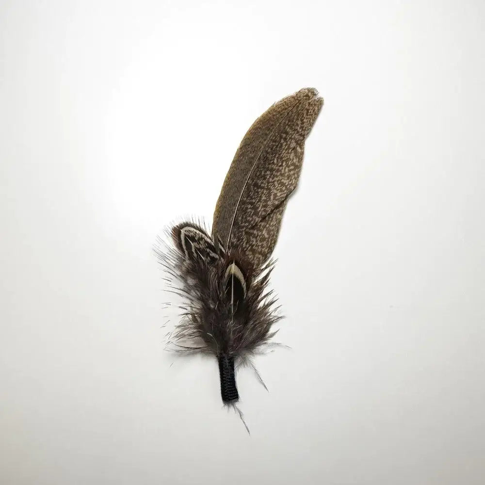 Feather Hat Accent- Style Pearl: Cream