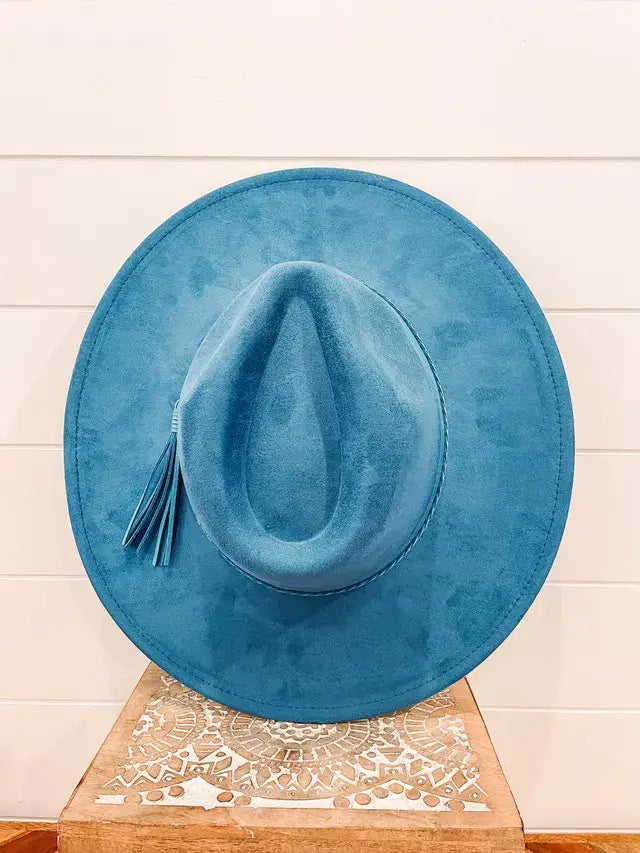 Blank Vegan Suede Hat: Beige