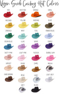 Blank Vegan Suede Cowboy Hat : Beige