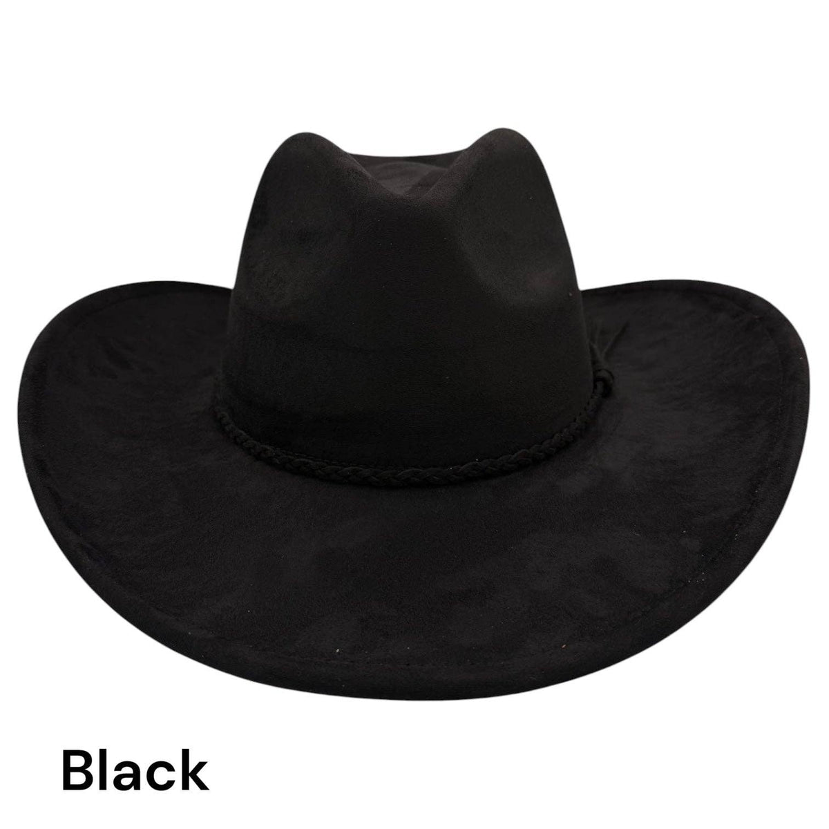 Cowboy Style Vegan Suede Hat for personalization: Dusty Rose
