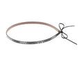 Hat Band - Snake Print Faux Leather - New!: Grey