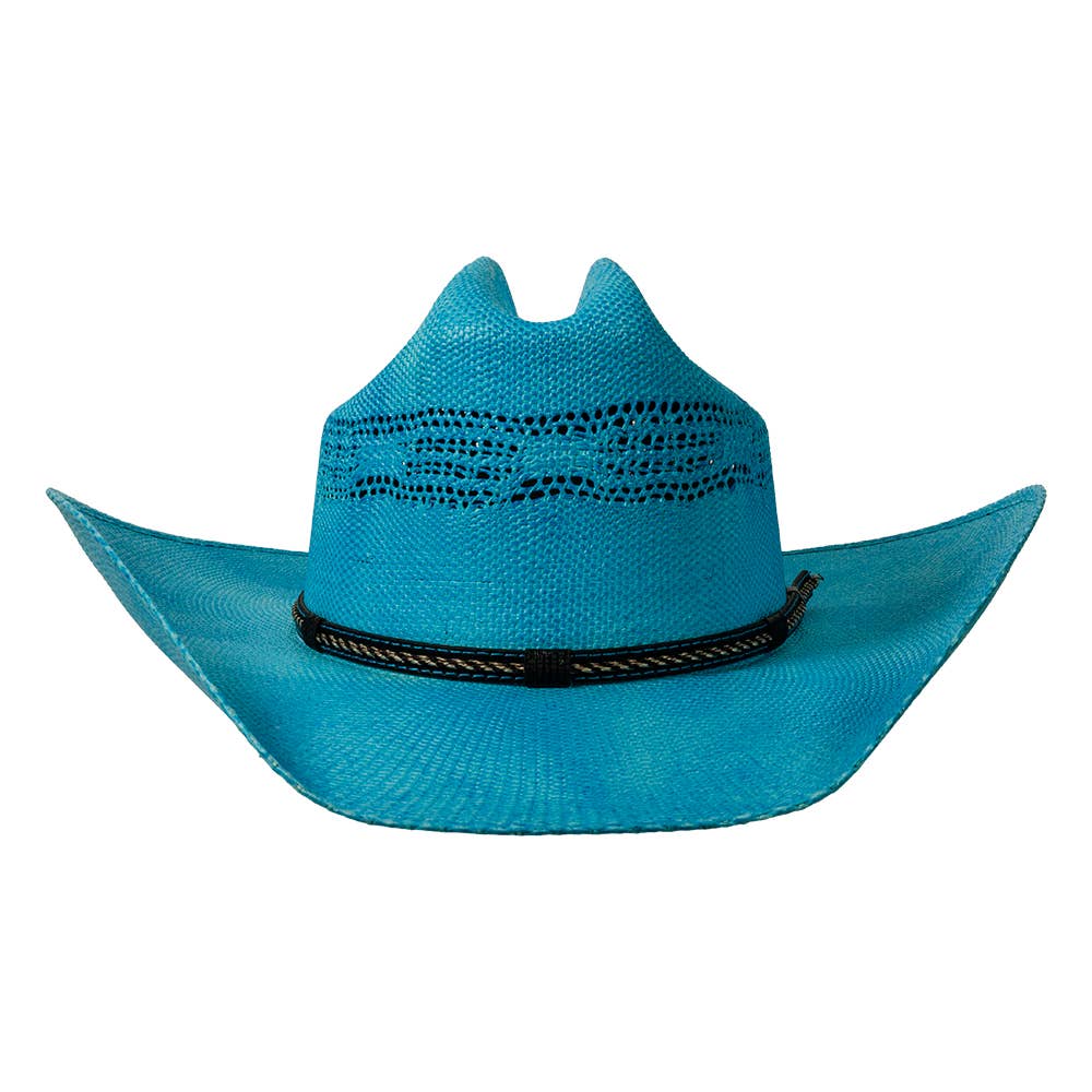 New Western Cowboy Straw Hat- Style American Maverick: Tan / MD