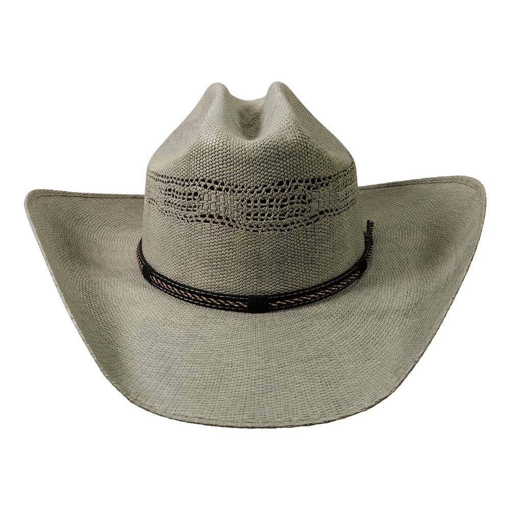 New Western Cowboy Straw Hat- Style American Maverick: Tan / MD