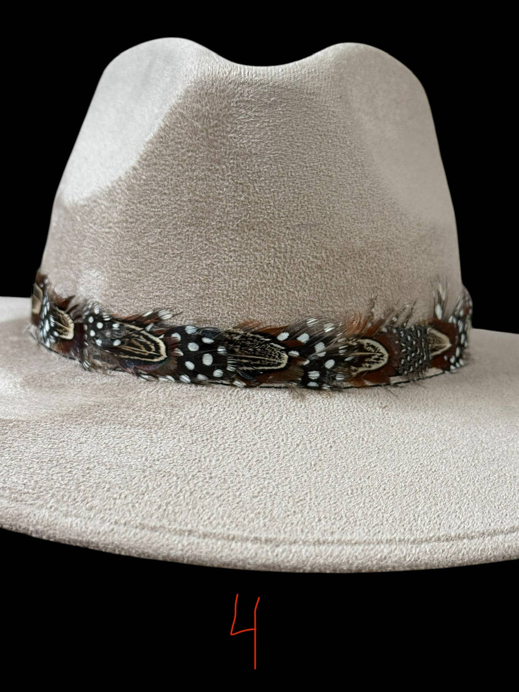 Feather hat band with strap: Feather #3