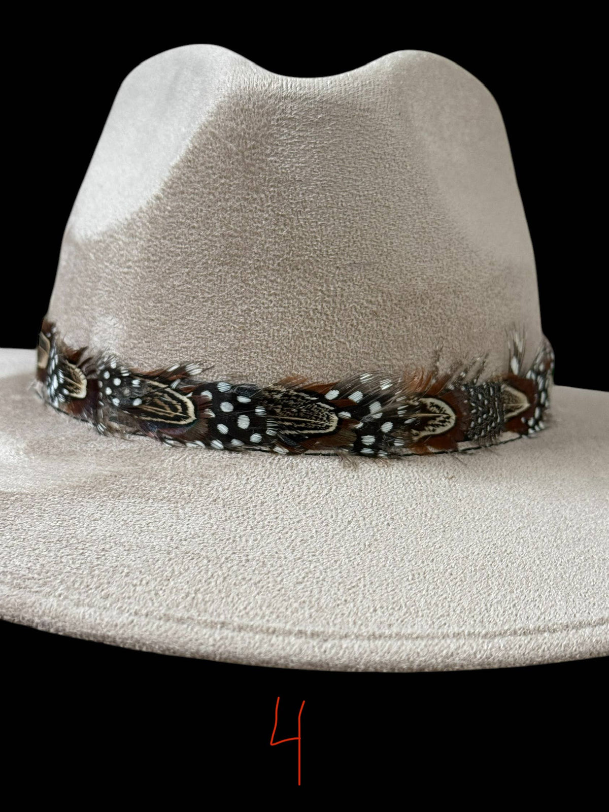 Feather hat band with strap: Feather #7